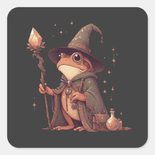 Sticker Carré Assistant Grenouille magique