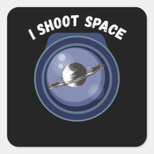 Sticker Carré Astrophotographie Photographe Caméra Photographie