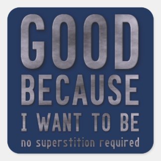 Sticker Carré athée