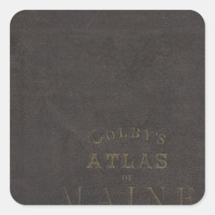 Sticker Carré Atlas de l'Etat du Maine