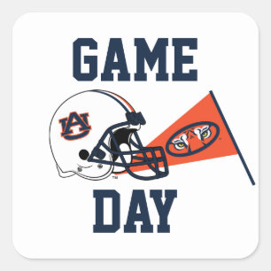 Sticker Carré Auburn University Jeu Day