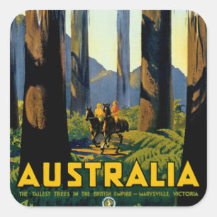 Sticker Carré Australie