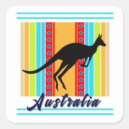 Sticker Carré Australie