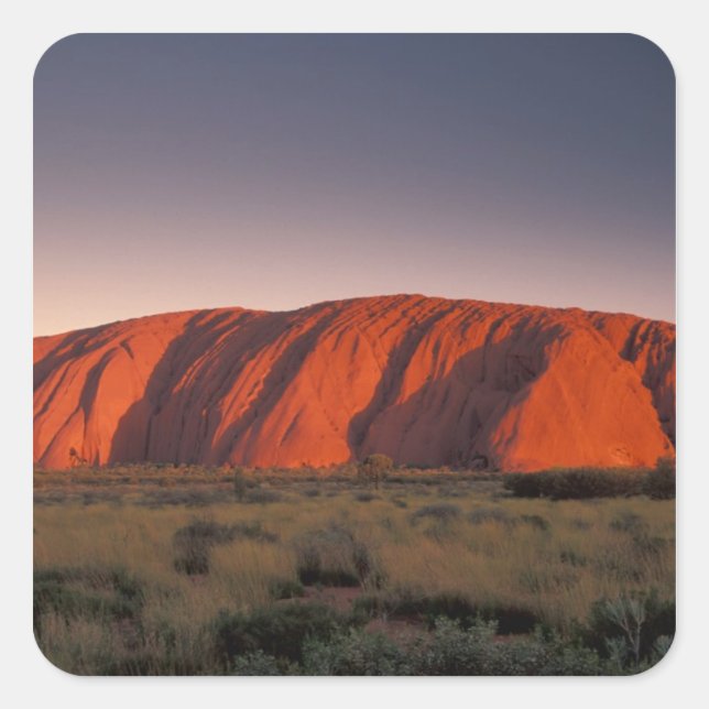 Sticker Carré Australie, Parc national d'Uluru. Uluru ou (Devant)
