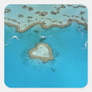 Sticker Carré Australie, Queensland, Les îles Whitsunday,