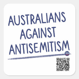 Sticker Carré Australiens contre l'antisémitisme - Fiche techniq