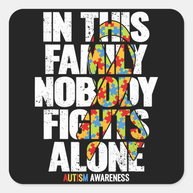 Sticker Carré Autism (Devant)