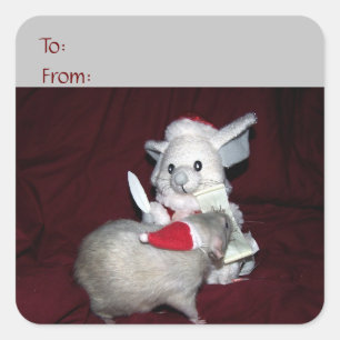 Sticker Carré Autocollant-cadeau Ruby