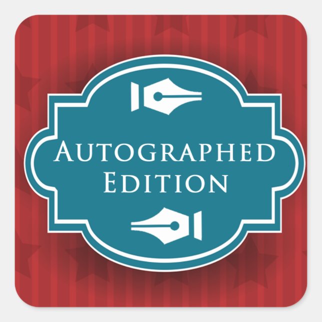 Sticker Carré Autographe Rectangle Edition (Devant)