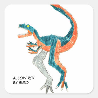 Sticker Carré Autoriser Rex Par Enzo