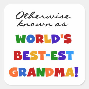 Sticker Carré Autres cadeaux de grand-mère