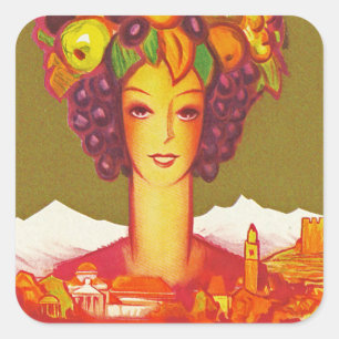 Sticker Carré Autunno a Merano