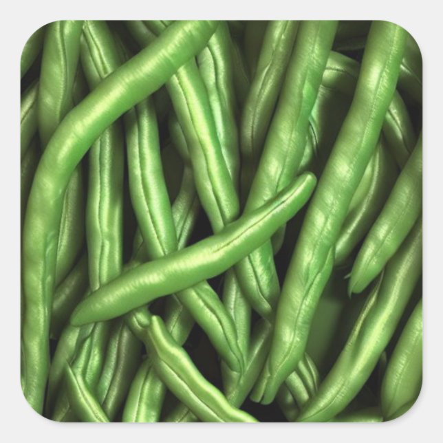 Sticker Carré aux haricots verts (Devant)