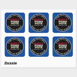 Sticker Carré Avec Kamala HARRIS pour le président