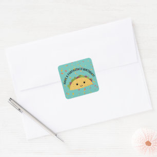 Sticker Carré Avoir Fantastaco Anniversaire Cute Kawaii