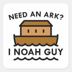 Sticker Carré Ayez besoin d'une arche ? I type de Noé
