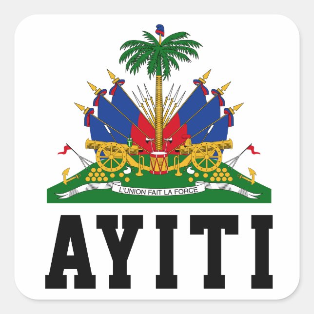 Sticker Carré Ayiti (Devant)