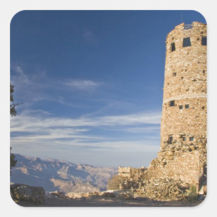 Sticker Carré AZ, Arizona, parc national du Grand Canyon, Sud