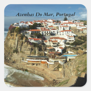 Sticker Carré Azenhas Do Mar, Portugal,