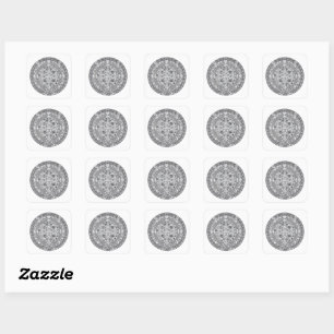 Sticker Carré AZTEC OU MEXICA mexicaine