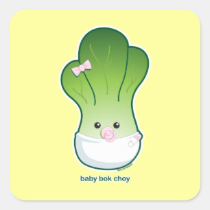 Sticker Carré Baby Bok Choy