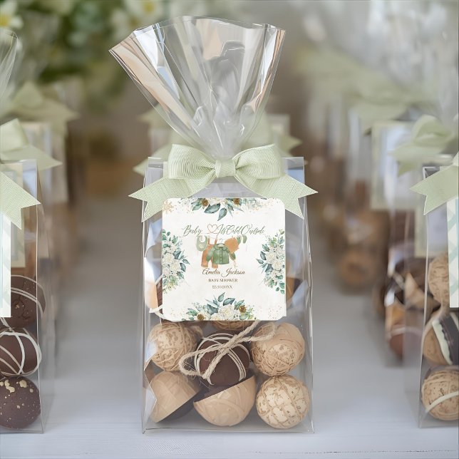 Sticker Carré Baby It's Cold Outside Baby shower Invitation (Créateur téléchargé)