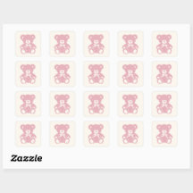 baby shower d'ours en peluche rose