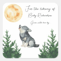 Baby Shower Loup Pour la bibliothèque de