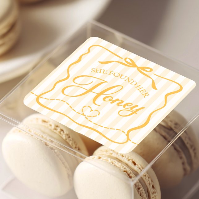 Sticker Carré Baby Shower Nuptial (Créateur téléchargé)