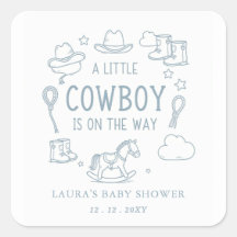 Baby-Shower pour Petit Garçon Cowboy