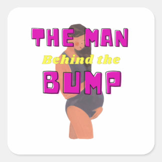 Sticker Carré Babyshower Gifts for him Baby Announcement Gift