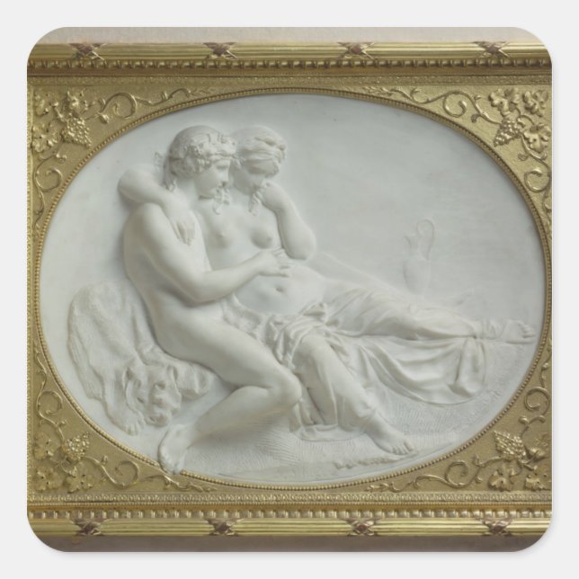 Sticker Carré Bacchus réconfortant Ariane, 1793 (Devant)