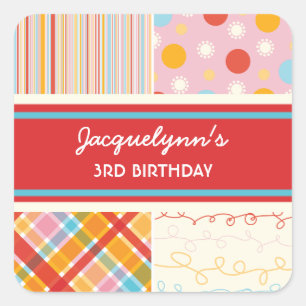 Sticker Carré baguette d'anniversaire fatfatifatifatifatifatit R