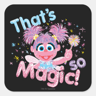 Sticker Carré Baguette magique d'Abby Cadabby