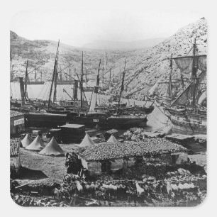 Sticker Carré Baie de Cosaque, Crimée, c.1855