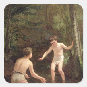 Sticker Carré Baignades, 1873