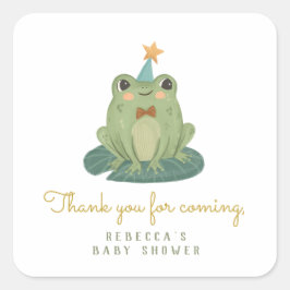 Sticker Carré Balises cadeaux d'anniversaire de la petite grenou