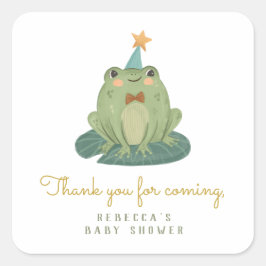 Sticker Carré Balises cadeaux d'anniversaire de la petite grenou