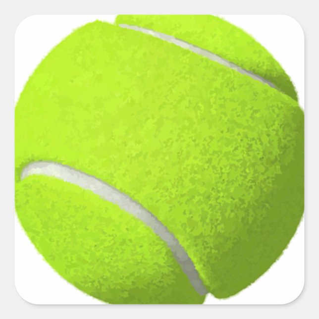 Sticker Carré Ball de tennis (Devant)
