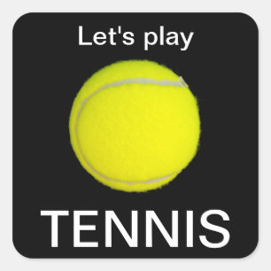 Sticker Carré Balle de tennis