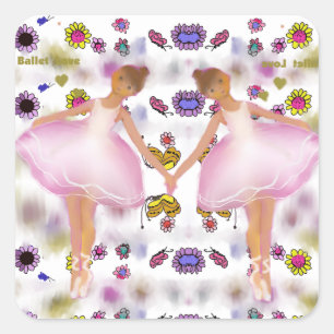 Sticker Carré Ballerinas