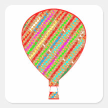 Ballons à bandes ARTISTIQUES couleur intense
