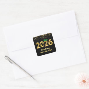 Sticker Carré Ballons d'or 2025 et Casquette vert