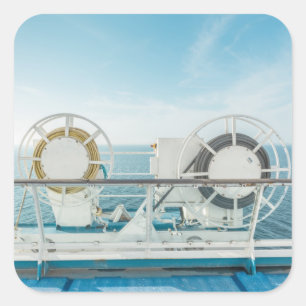 Sticker Carré Balustrade d'un bateau de croisière