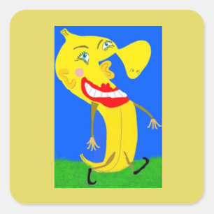 Sticker Carré Banana 🍌 Man