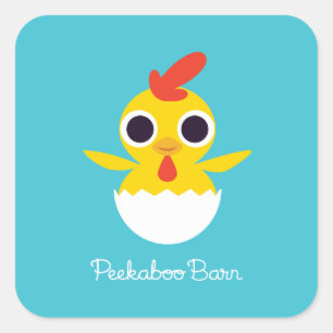 Sticker Carré Bandit le poussin