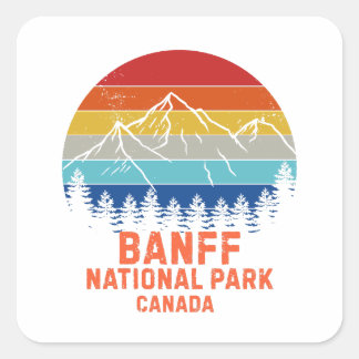 Sticker Carré Banff National Park