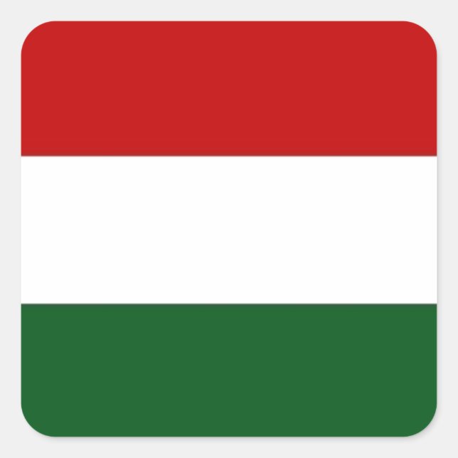 Sticker Carré Bannière/drapeau Italie ou Mexique (Devant)