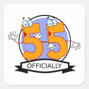 Sticker Carré Bannière officielle 55 Anniversaire