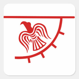 Sticker Carré Bannière Viking Eagle